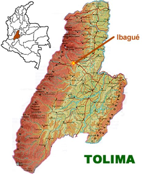 From simple outline maps to detailed map of tolima. Tolima, Colombia - South America