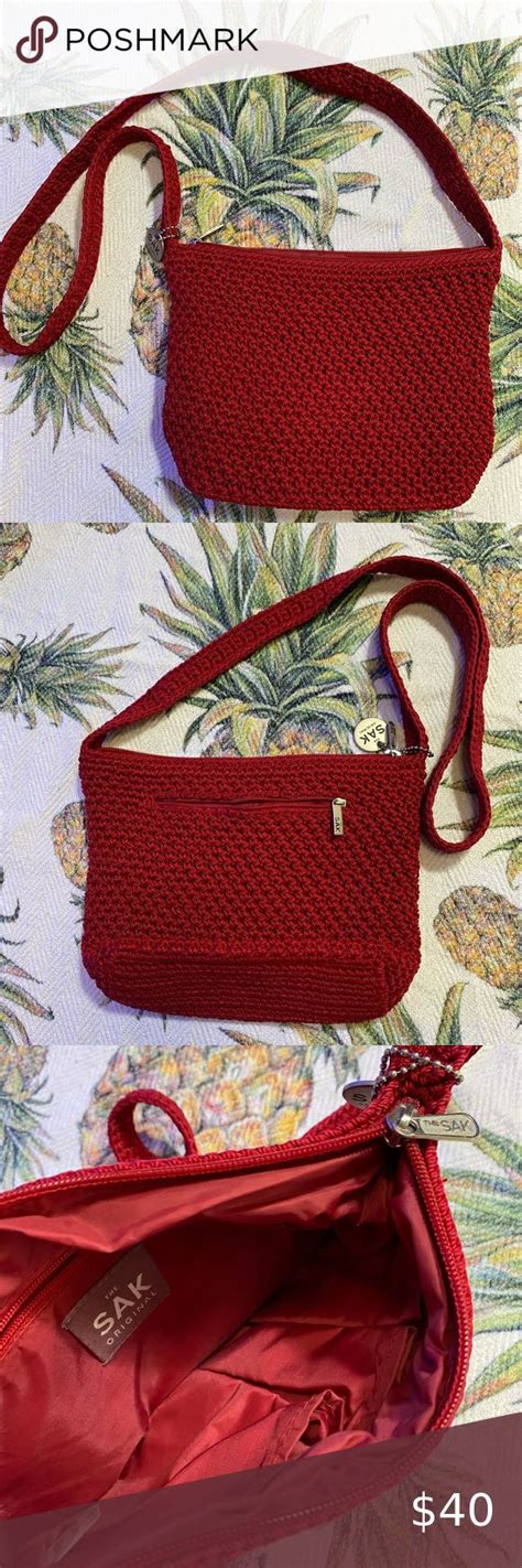 Sak Red Shoulder Bag | Red shoulder bags, Shoulder bag, Bags