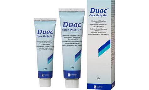 Duac once daily gel is indicated for the topical treatment of mild to moderate acne vulgaris, particularly inflammatory lesions, in adults and adolescents aged 12 years and above (see sections 4.4 and 5.1). Duac gel - preparat protiv akni | Lekovi