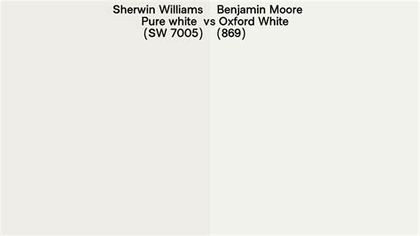 Sherwin Williams Pure White Sw Vs Benjamin Moore Oxford White