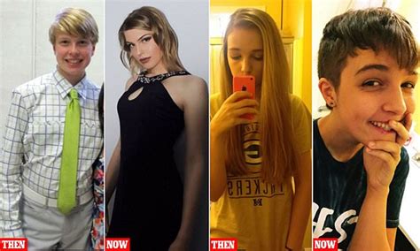 transgender teens share their incredible before and after photos on twitter daily mail online