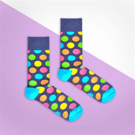 Multi Colour Polka Dot Sock By Bryt