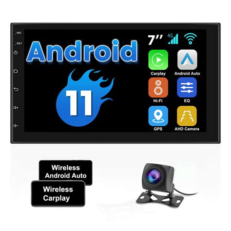 Buy Hikity Double Din Android Car Stereo With Carplay Android Auto Inch Touch Screen Car
