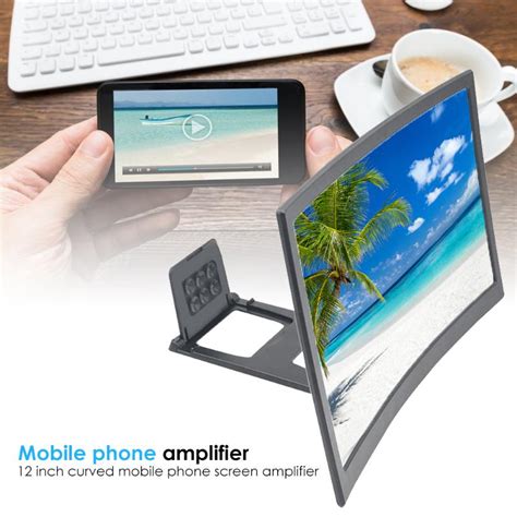 12 Inch 3d Mobile Phone Screen Magnifier Amplifierfoldable Hd Curved