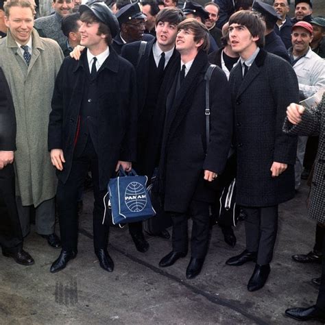 The Beatles Surrounded By Fans At Idlewild Airport Now Jfk For
