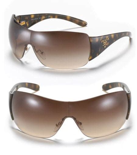 Prada Shield Sunglasses With Handbag Logo Exotic Excess