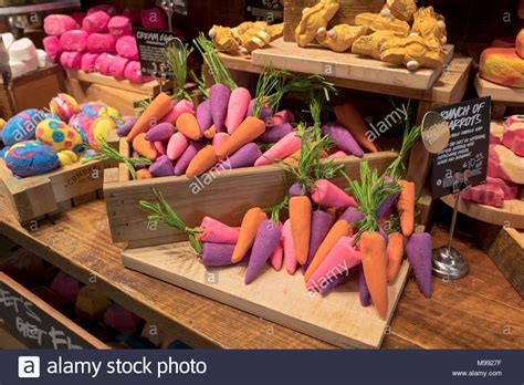 Colorful Soaps That Look Like Food On Display At The Lush Cosmetics