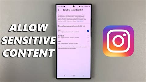 How To Turn On Sensitive Content On Instagram Youtube