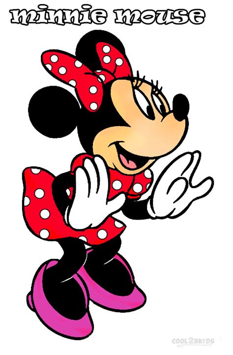In 1925, hugh harman drew some sketches of mice around a photograph of walt disney. Printable Minnie Mouse Coloring Pages For Kids | Cool2bKids