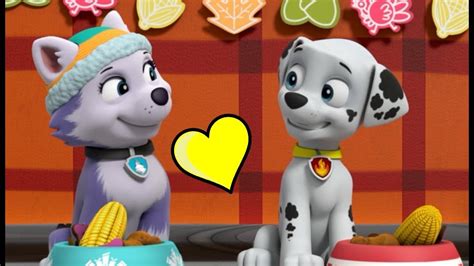 Paw Patrol Pups Save Thanksgiving Marshall And Everest Youtube