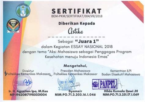 Desain Template Sertifikat Cdr dan Word – SerbaBisnis