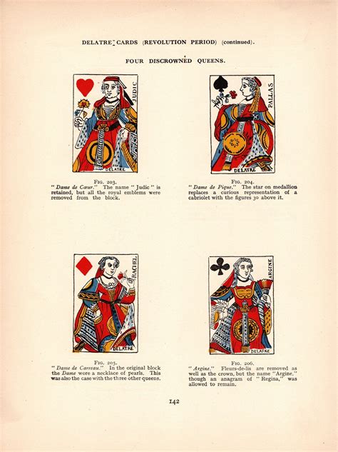 Print Only 1930 Antique French Playing Cards Discrowned Etsy