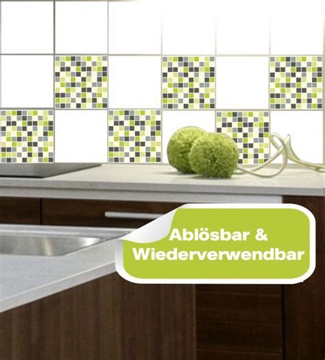 Presseberichte aus der welt der fliesen ! Fliesensticker Mosaik grün | Fliesen, Mosaik und Bad
