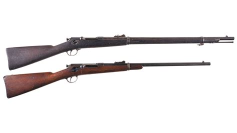 Two Winchester Model 1879 Hotchkiss Bolt Action Long Guns Rock Island