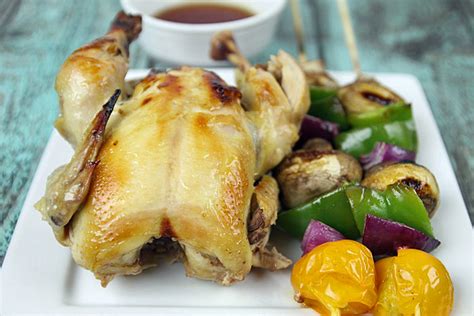 Cornish Hens On The Grill With Sweet And Spicy Marinade