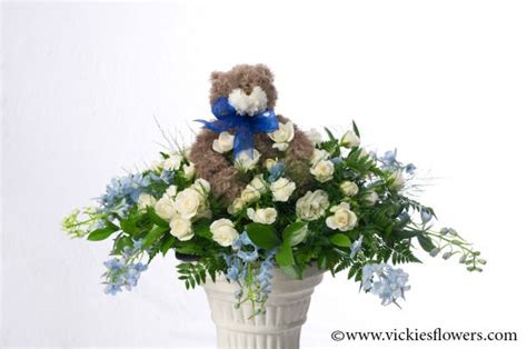 Casket Spray 005 200 Plus Tax And Delivery Teddy Bear Themed Casket