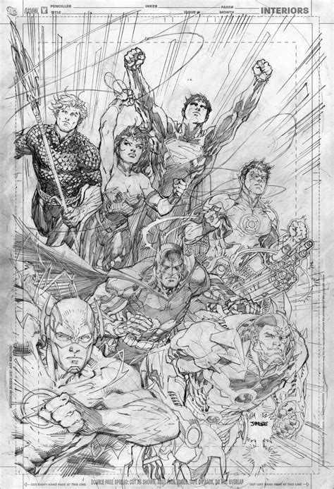 Justice League 1 By Jim Lee Jim Lee Art Comic Art Jim Lee