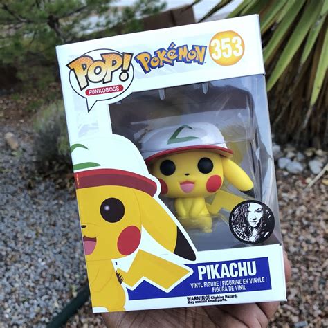 Custom Funko Pop Pokemon Custom Exclusive Pikachu In Ashs Cap