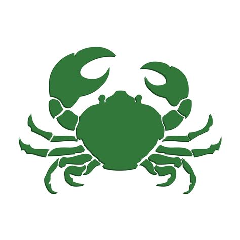 Crab Silhouette Illustration Vector Design Seafood Design 15634938