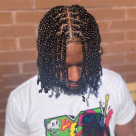 55 Attractive Two Strand Twists Hairstyles For Black Men To Wear In
