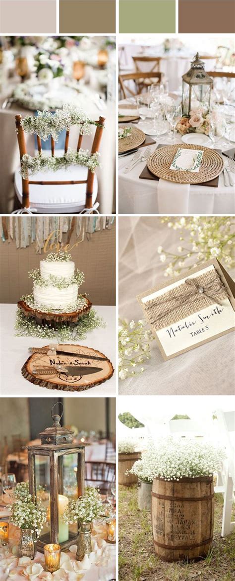 Top 10 Elegant and Chic Rustic Wedding Color Ideas | Rustic wedding