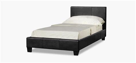 Nicely detailed 3d model of a black single bed. Single, Black, leather bed, frame, thick, ortho, mattress ...