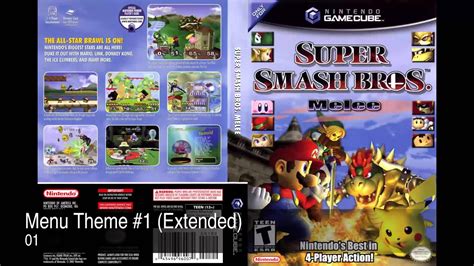 Super Smash Brothers Melee Menu Theme Extended Gamecube Youtube