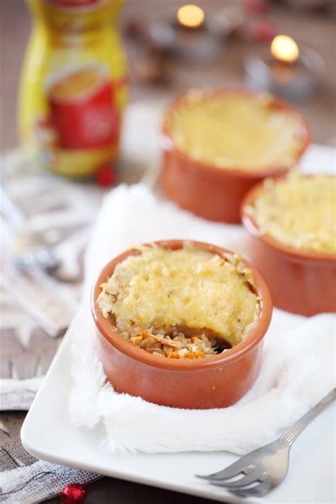 Mini parmentiers de canard Crème dendives à la chicorée