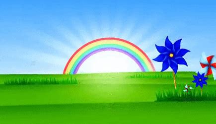 Fondo Animado Paisaje Arco Iris Full HD Animate ...