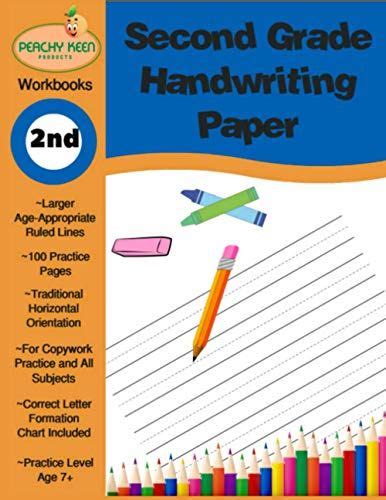 Blank handwriting sheets for second grade#. Second Grade Handwriting Paper: Blank Handwriting Practice Pages with Dotted Midline (Peachy K ...