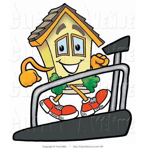 Featuring cardio moves that feel like games and chal. Avenue Clipart of a Home Mascot Cartoon Character Walking ...