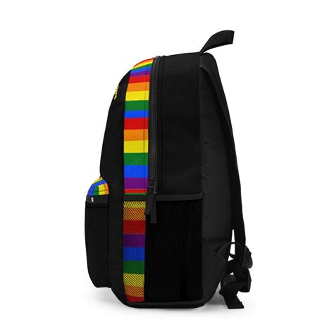 pride lgbt backpack made in usa rainbow backpack etsy