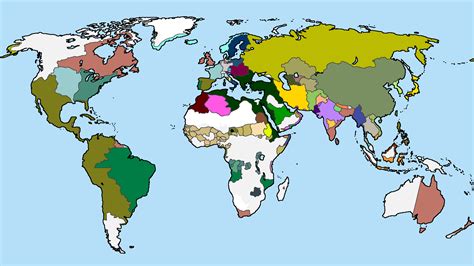 1873 antique world map of the world 1800s atlas plant flora. My take on the world in 1800. 1920 x 1080 : MapPorn