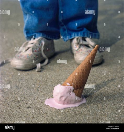 Oops! Ice Cream Dropped On Sidewalk Stock Photo: 417849 - Alamy