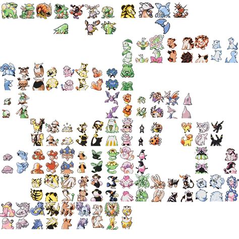 Pokemon Gen 1 Sprite Sheet