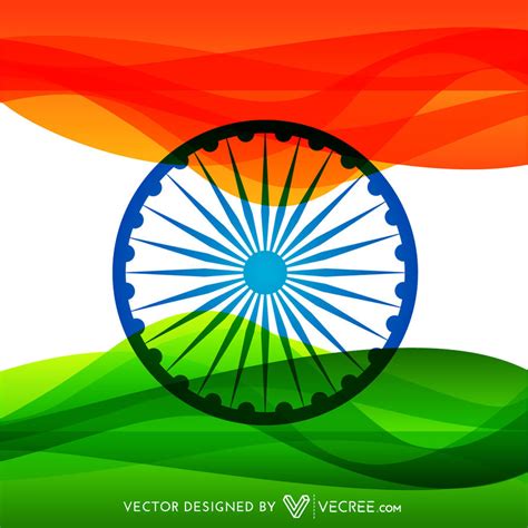 Colorful Indian Flag Design Free Vector By Vecree On Deviantart