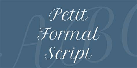 See more ideas about formal script fonts, fonts, script fonts. Petit Formal Script Font · 1001 Fonts