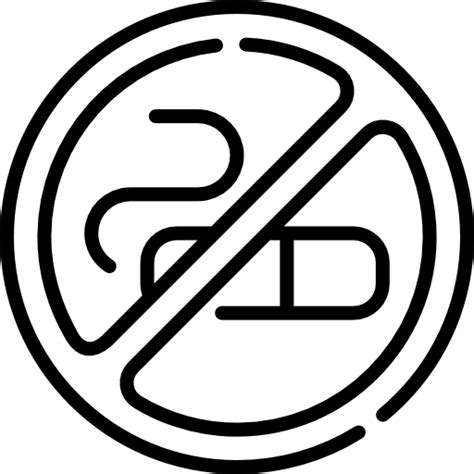 Ein beispiel ist das schild für „rauchen. Rauchen verboten - Kostenlose zeichen Icons