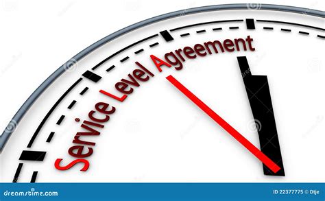 Sla Service Level Agreement Concept Table With Keywords Letters And