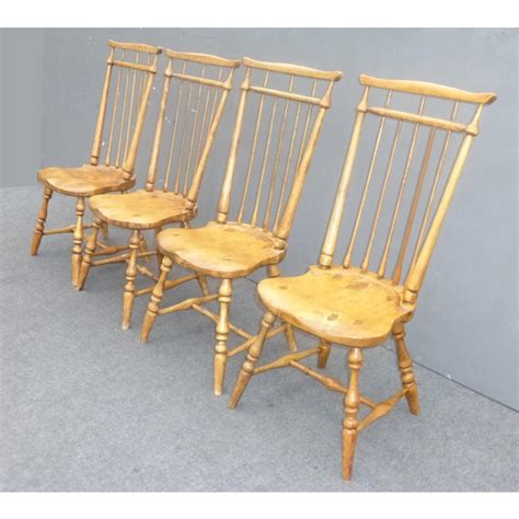 I think farmhouse french chairs are so gorgeous and really add something special to a room. Set Four Antique Windsor French Country Dining Room Chairs ...