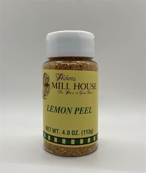 Lemon Peel 4 Oz Alden Mill House