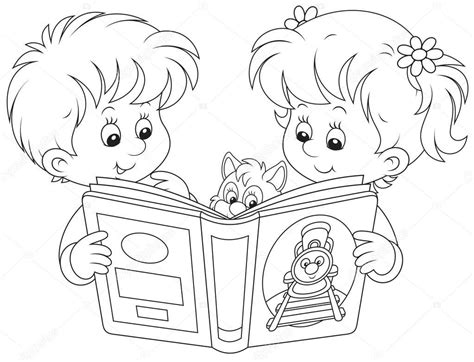 Desenhos De Crian As Estudando Para Colorir | Kids reading, Disney