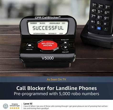 Cpr V5000 Call Blocker Stop All Unwanted Robocalls To Landline Phones