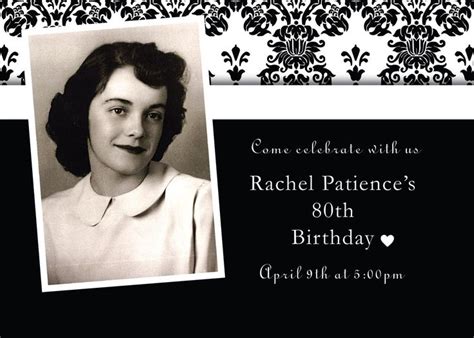 Imposing 80th Birthday Party Invitations For You (With images) | 80th