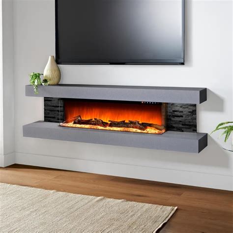 Evolution Fires Vegas Wall Mounted 3 Sided Electric Fireplace Sizes