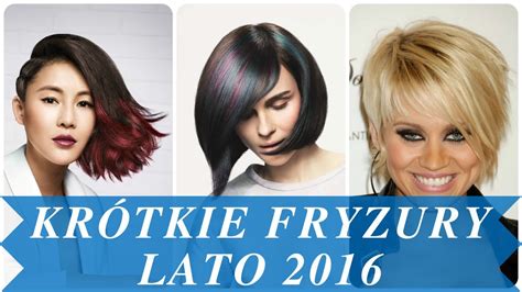 Fryzura damska ma nie tylko długi rozmiar, ale ty jako kobieta możesz również wyglądać pewnie dzięki krótkiej, luksusowej, nowoczesnej i pięknej fryzurze. Krótkie fryzury lato 2016 - YouTube