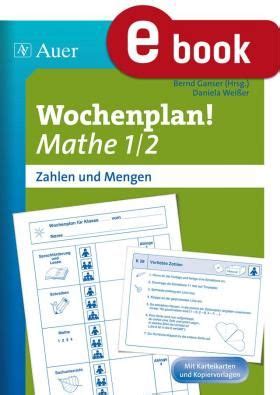 Von klassischen tierbildern bis hin zu garfield, den schlümpfen und shrek. Zahlen und Mengen - Wochenplan Mathe 1./2. Schuljahr 30 ...