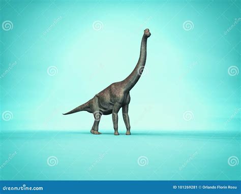 Giraffatitan Dinosaurs 3d Render Royalty Free Stock Photography