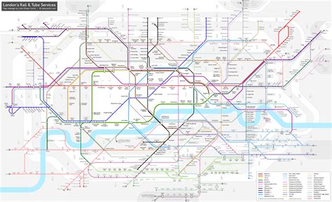 London Tube And Rail Maps