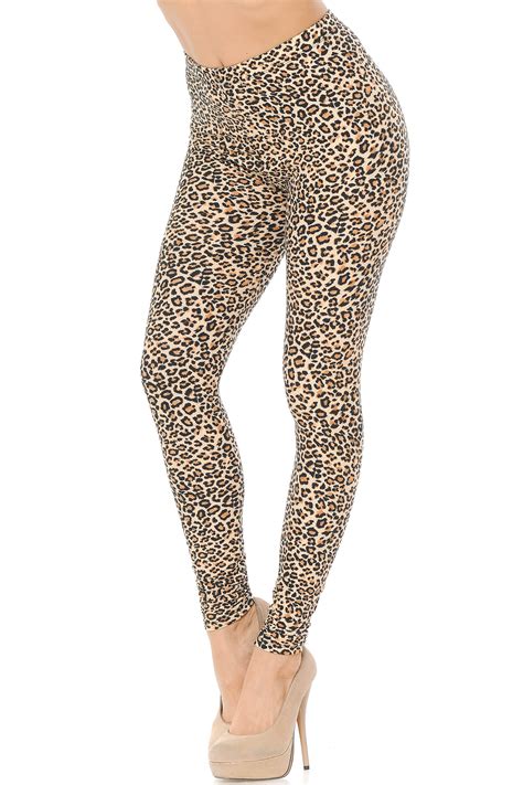 Brushed Snow Leopard Leggings Only Leggings